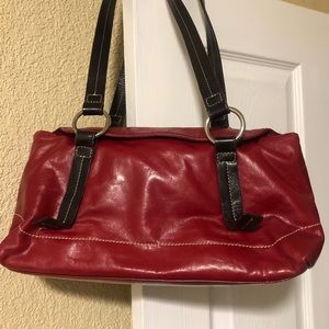 Kate Landry purse so soft beautiful red & black adorable